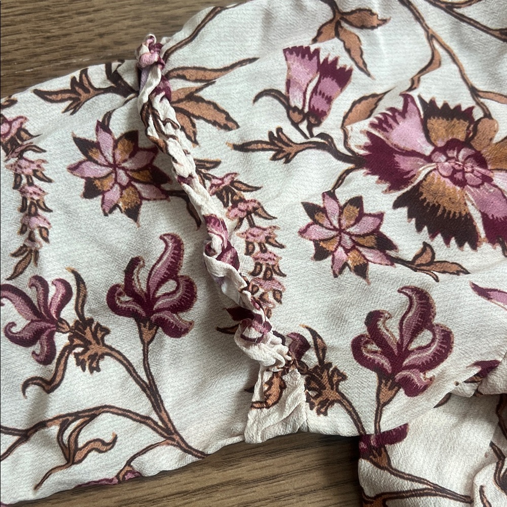 Spartina 449 Pink Long Sleeve Relaxed Blouse - Picture 5 of 5